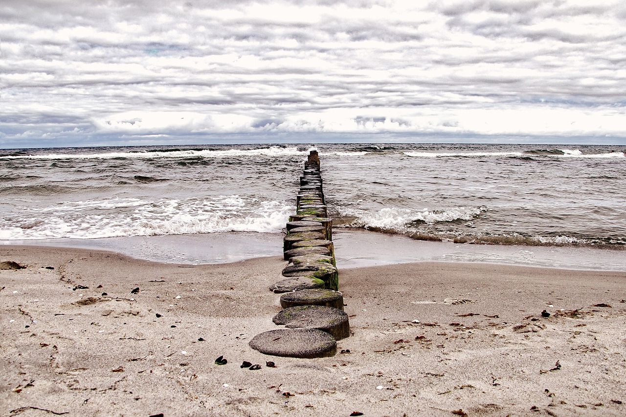 Buhnen in der Ostsee